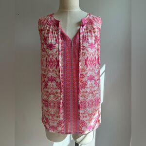 Violet and Claire Pink Bohemian Polyester Sleeveless Top Women’s Size Small